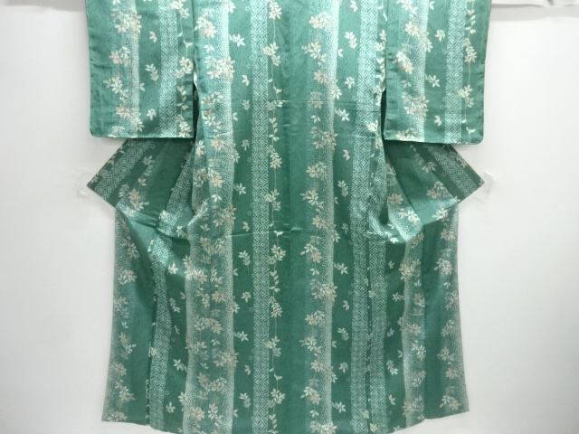 未使用品　枝葉模様小紋着物